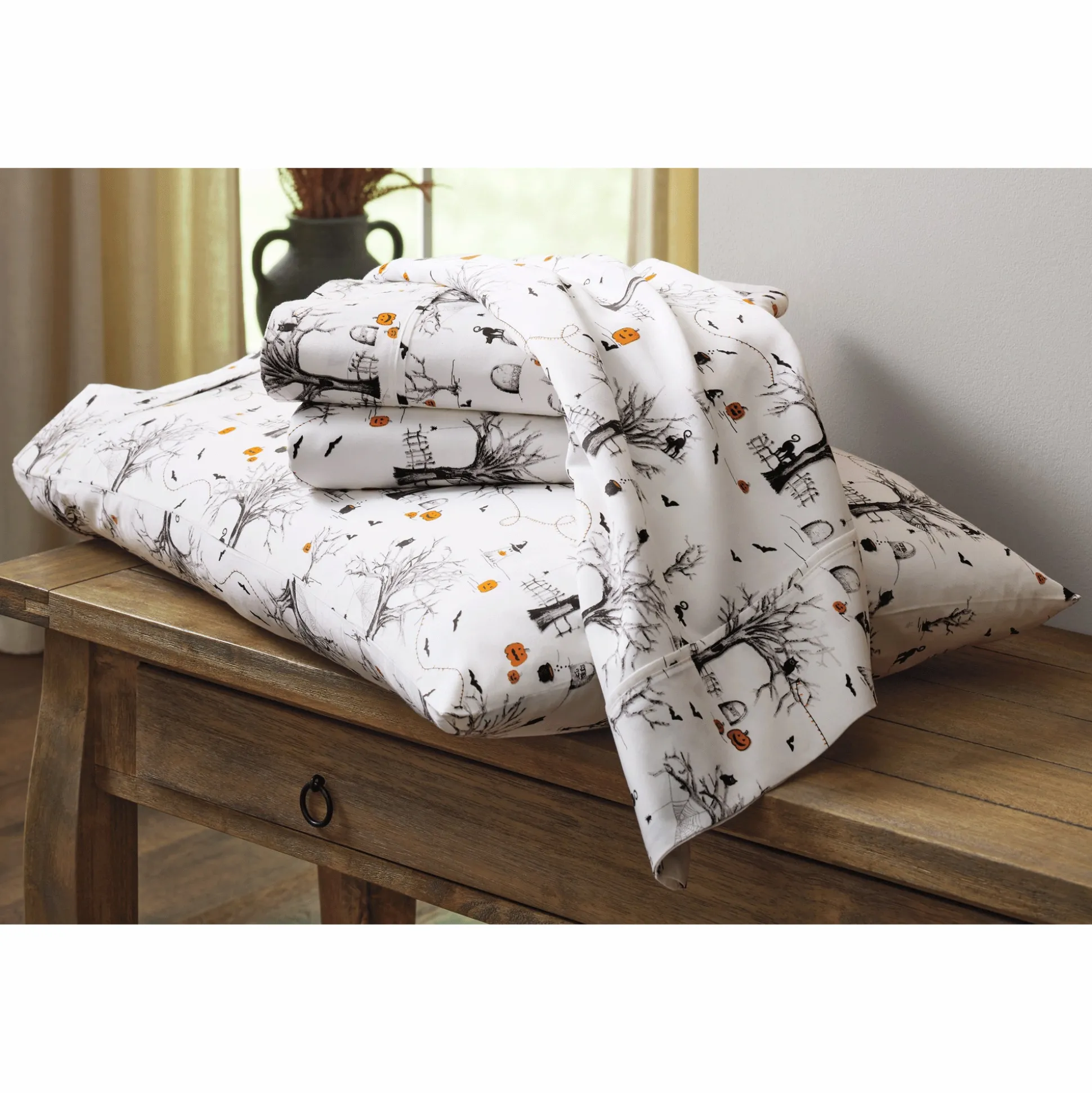Halloween Toile Sheet Set