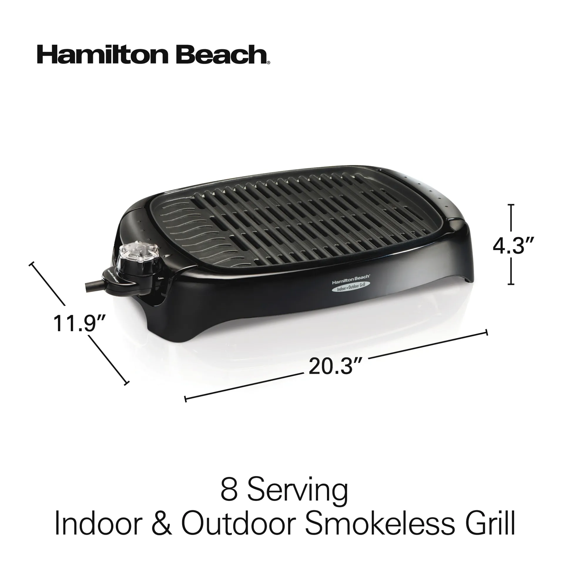 Hamilton Beach Health Smart Indoor/Outdoor Grill