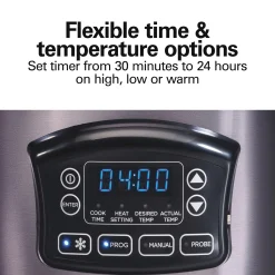 Hamilton Beach 6-Quart Programmable Defrost Slow Cooker