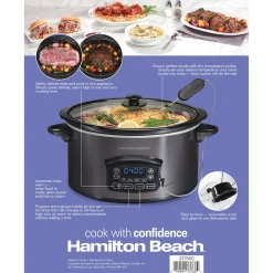 Hamilton Beach 6-Quart Programmable Defrost Slow Cooker