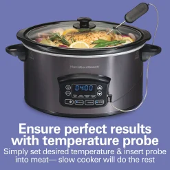 Hamilton Beach 6-Quart Programmable Defrost Slow Cooker