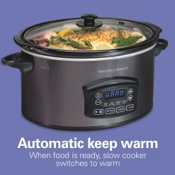 Hamilton Beach 6-Quart Programmable Defrost Slow Cooker