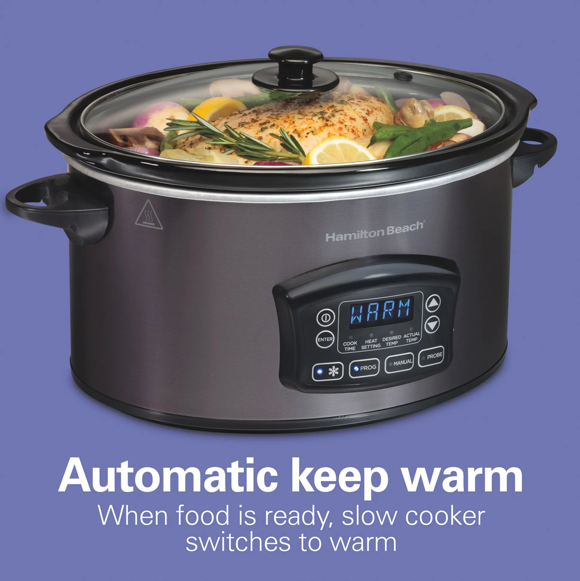 Hamilton Beach 6-Quart Programmable Defrost Slow Cooker