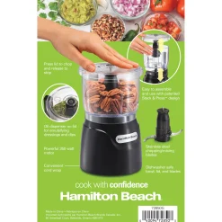 Hamilton Beach Stack & Press Food Chopper