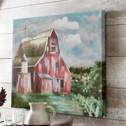 Hand-Painted Barn Canvas