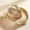 Handwoven Straw Cowboy Hat
