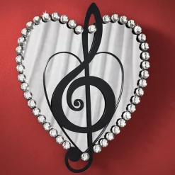Heart Gem Treble Clef Wall Art
