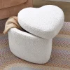 Heart-Shaped Storage Ottoman