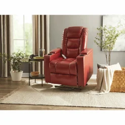 Heat and Massage Lift Recliner with Cupholders