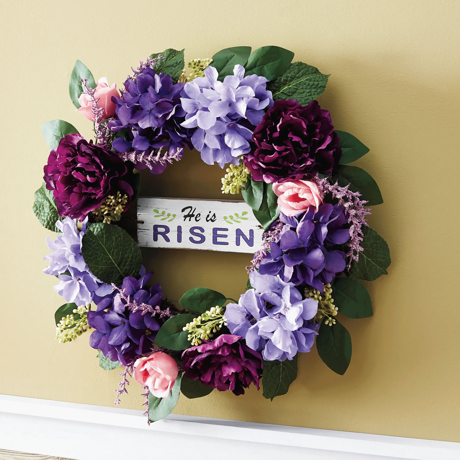 He Is Risen Wreath