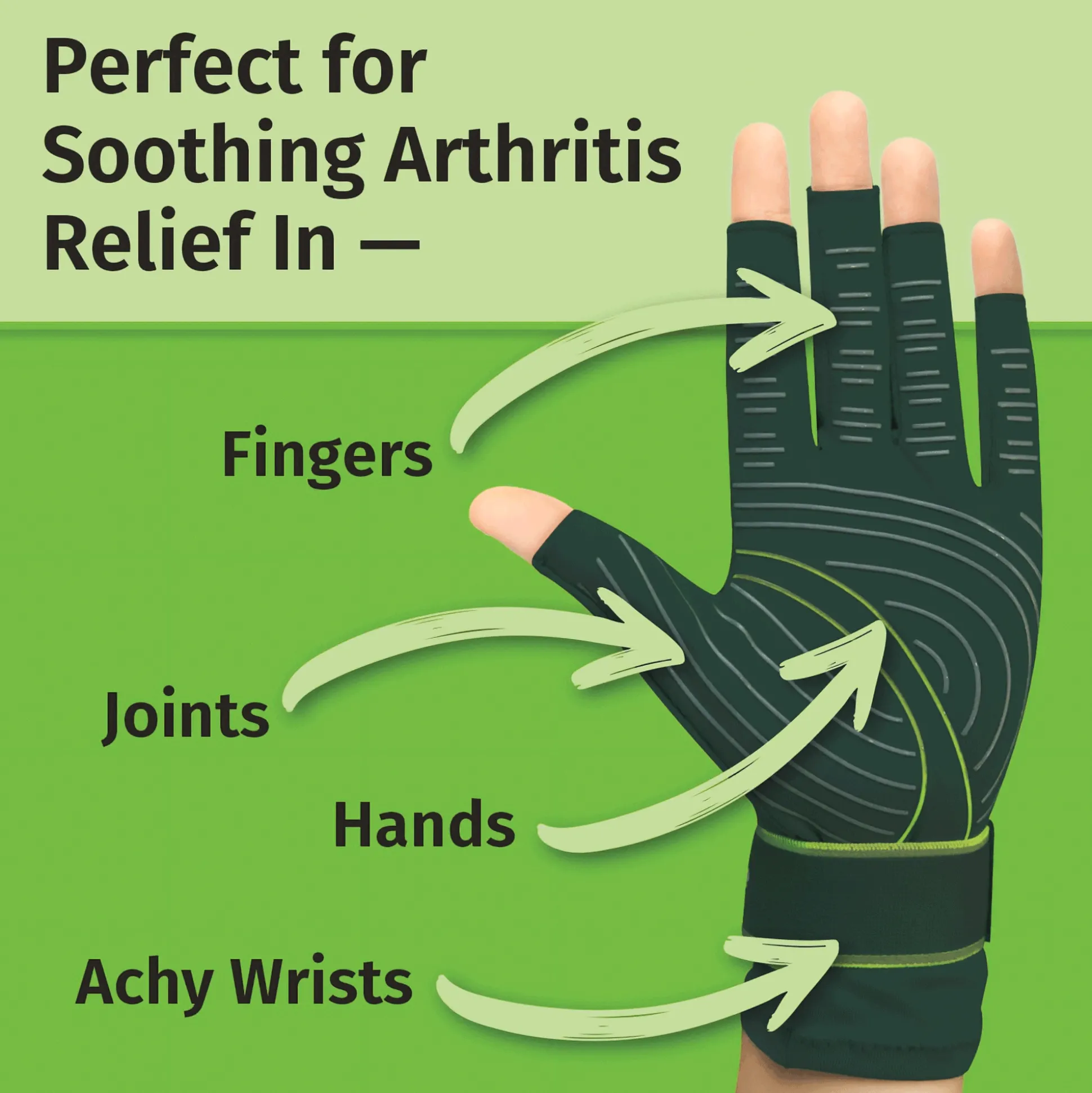 Hempvana Green Relief Gloves