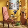 High-Back Tufted Chair