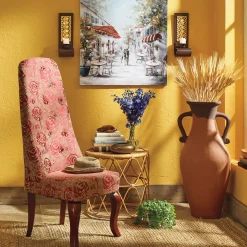 High-Back Tufted Chair