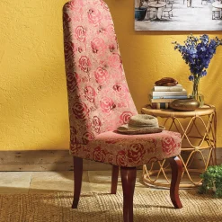 High-Back Tufted Chair