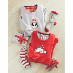 Holiday Friends Microfleece Nightshirt and Socks Set