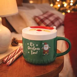 Holiday Mug with Lid Coaster