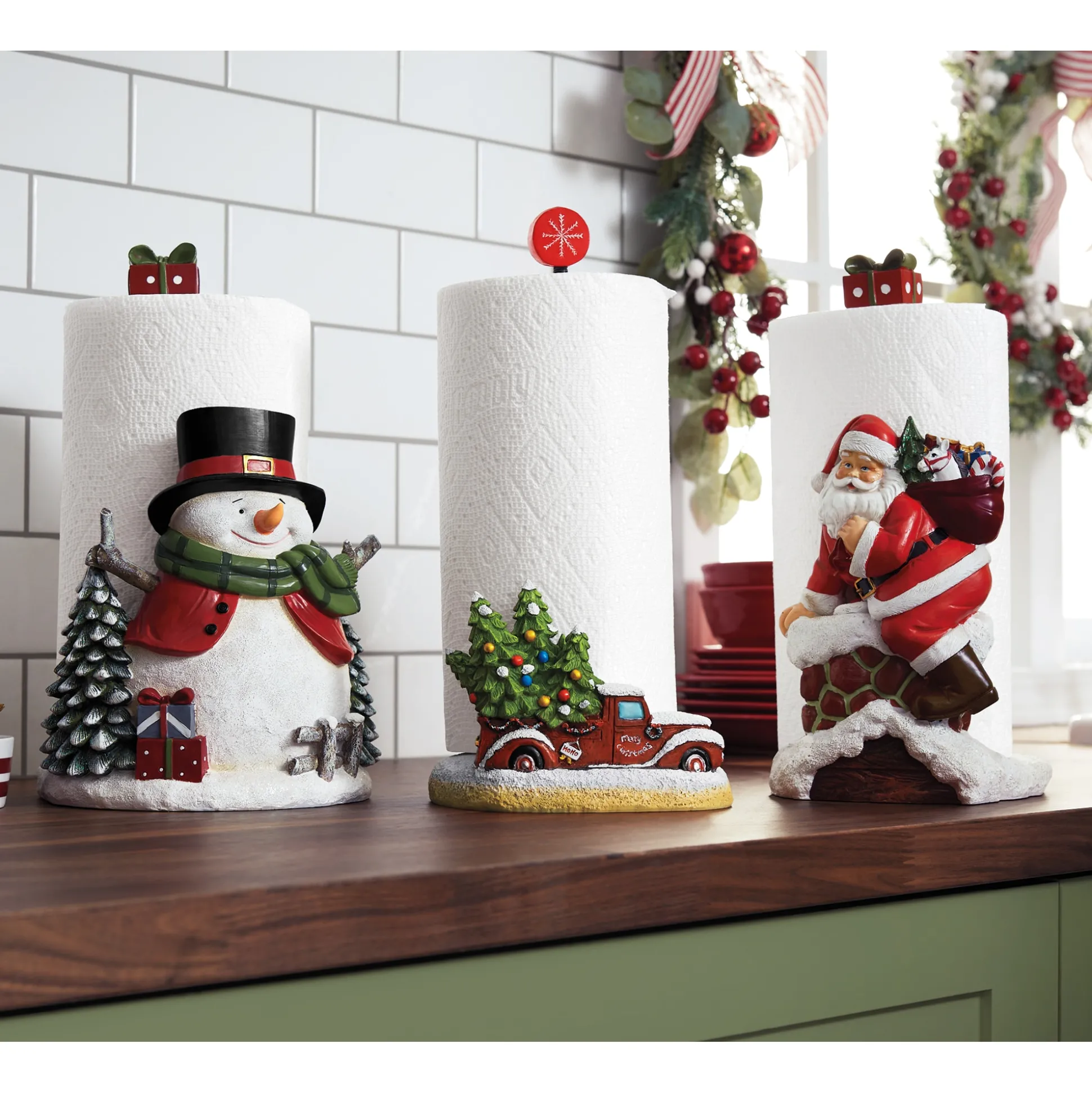 Holiday Paper Towel Holder