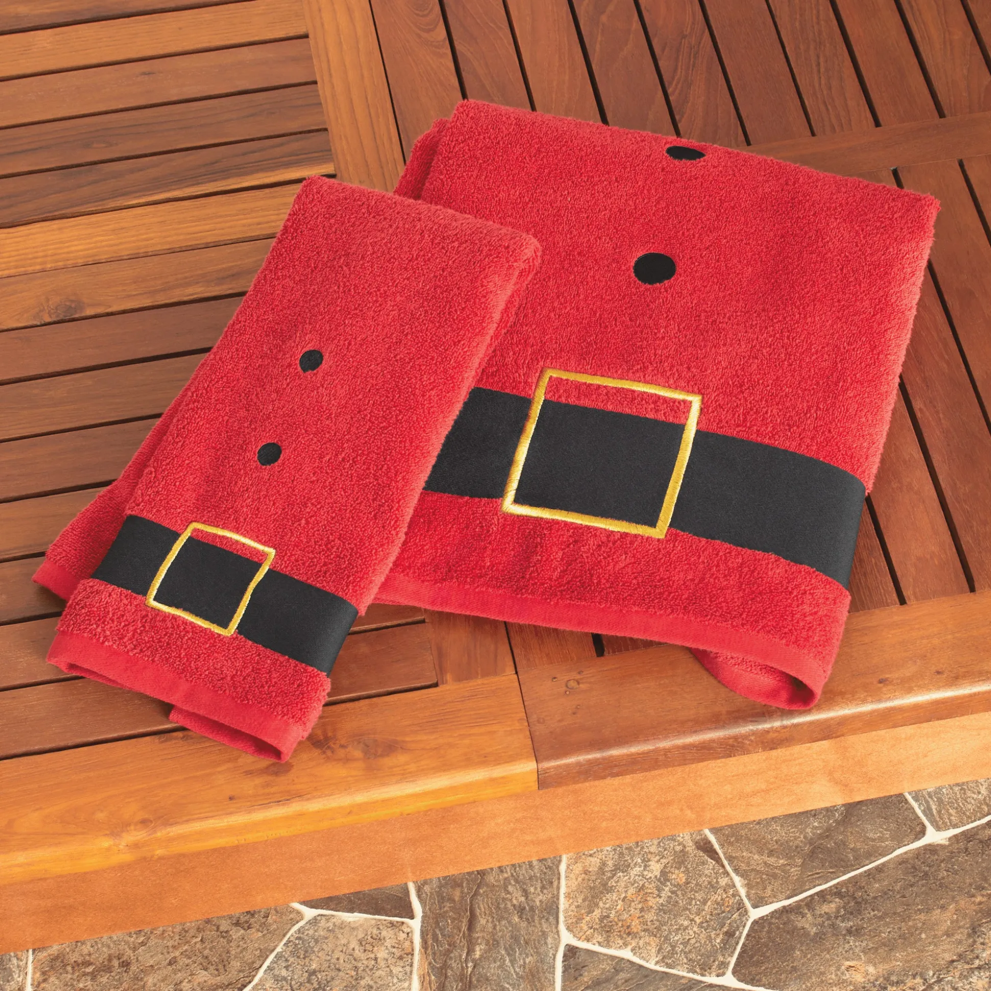 Holiday 2-Piece Bath Towel Set