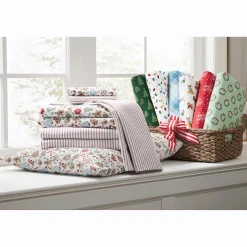 Holiday Print 2-Pack Flannel Sheet Set