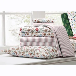 Holiday Print 2-Pack Flannel Sheet Set