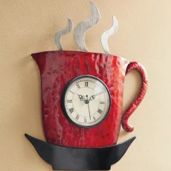 Hot Coffee Cup Wall Clock