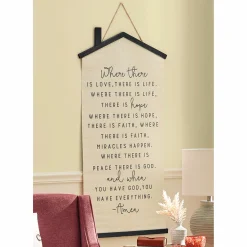 House-Shaped Prayer Sign
