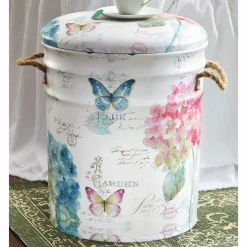 Hydrangea Butterfly Storage Stool