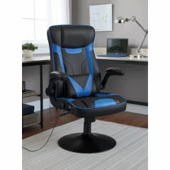 Immersive Audio and Vibration Swivel Gaming Chair
