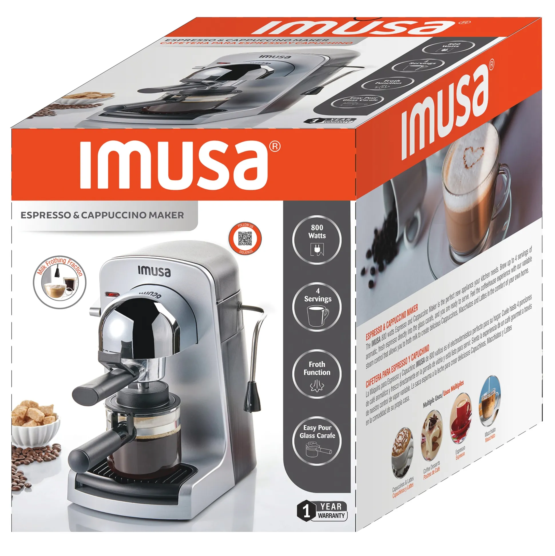 Imusa Espresso & Cappuccino Maker