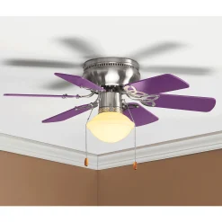 30-Inch Reversible Blade Ceiling Fan with Light