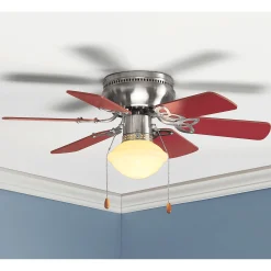 30-Inch Reversible Blade Ceiling Fan with Light