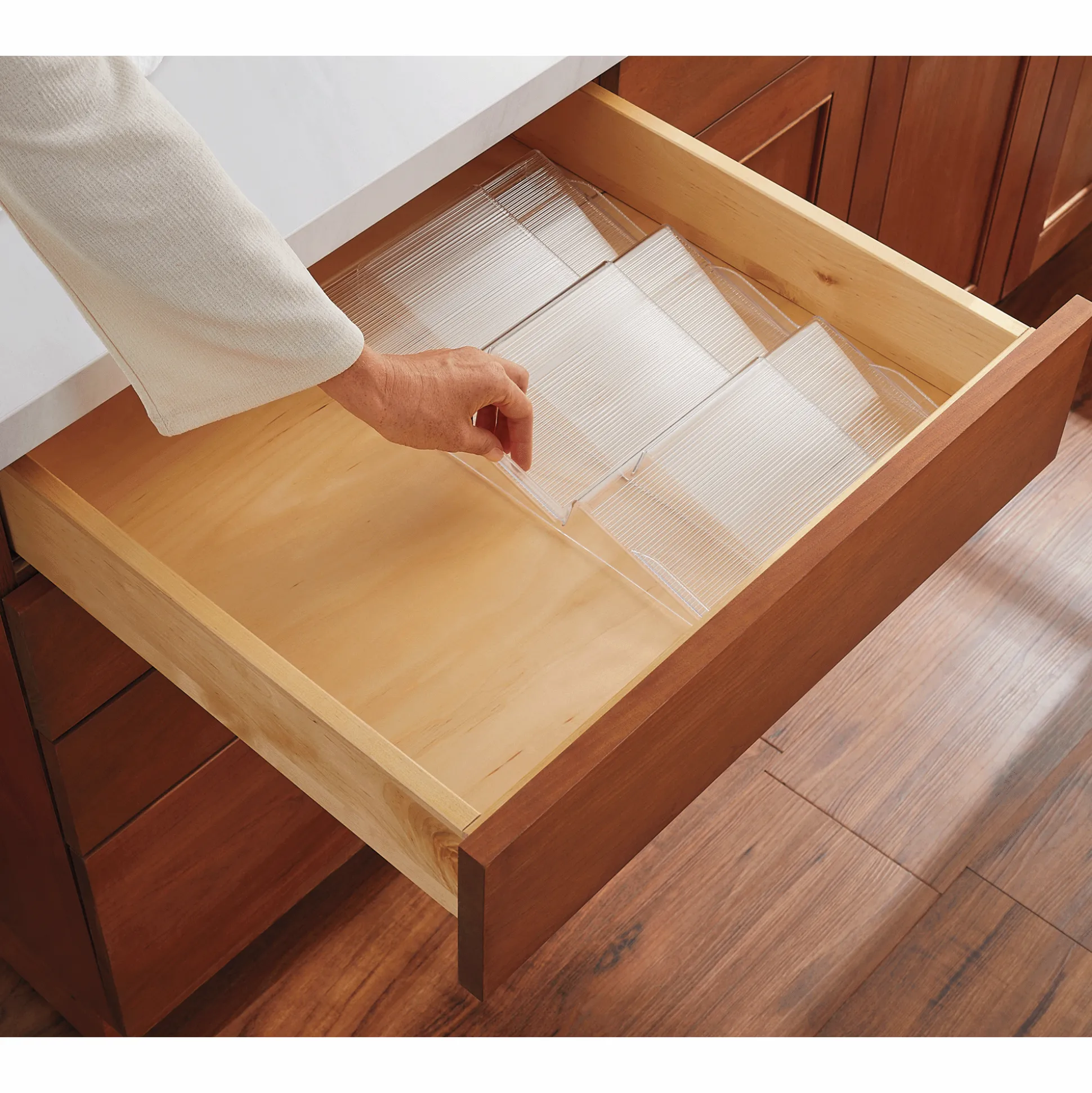 In-Drawer Expandable Spice Rack