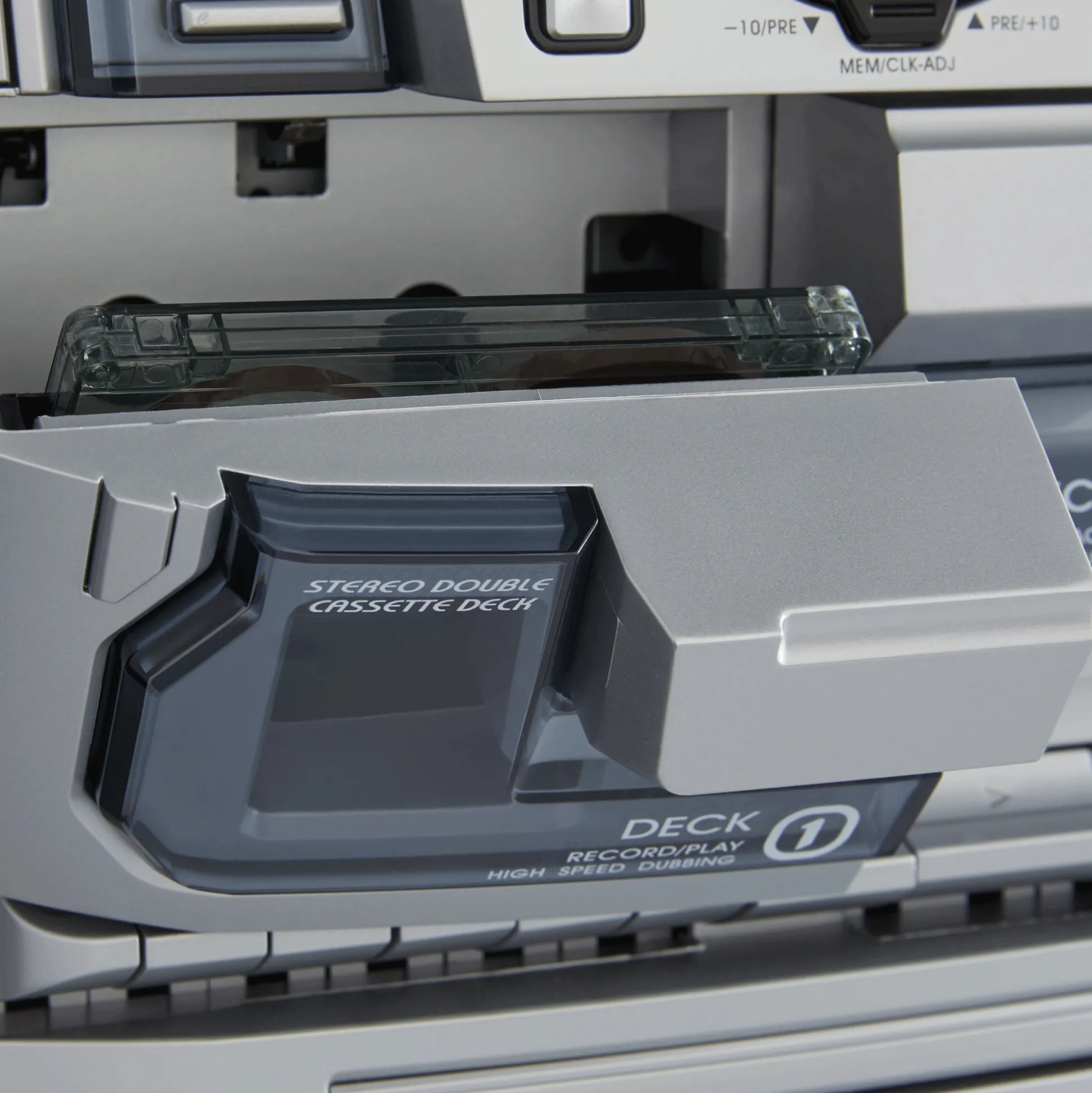 6-in-1 Music System with Deluxe Turntable, iPod/MP3, AM/FM, CD Player & Cassette