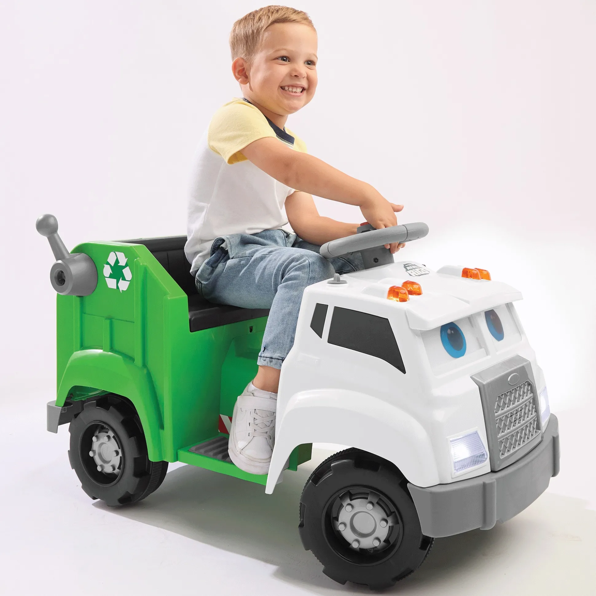 Interactive Ride-On Recycling Truck with Shape Sorter