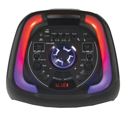 IQ Sound Double-Woofer Portable DJ Speaker with Bluetooth
