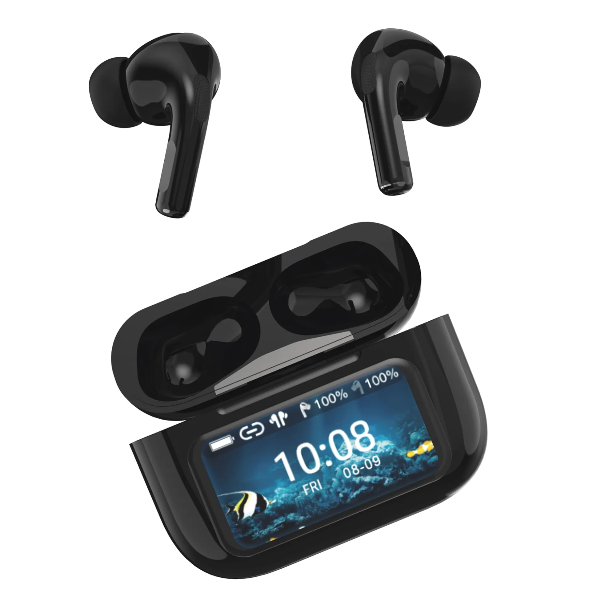 IQ Sound True Wireless Stereo Earbuds with Touchscreen Charging Case