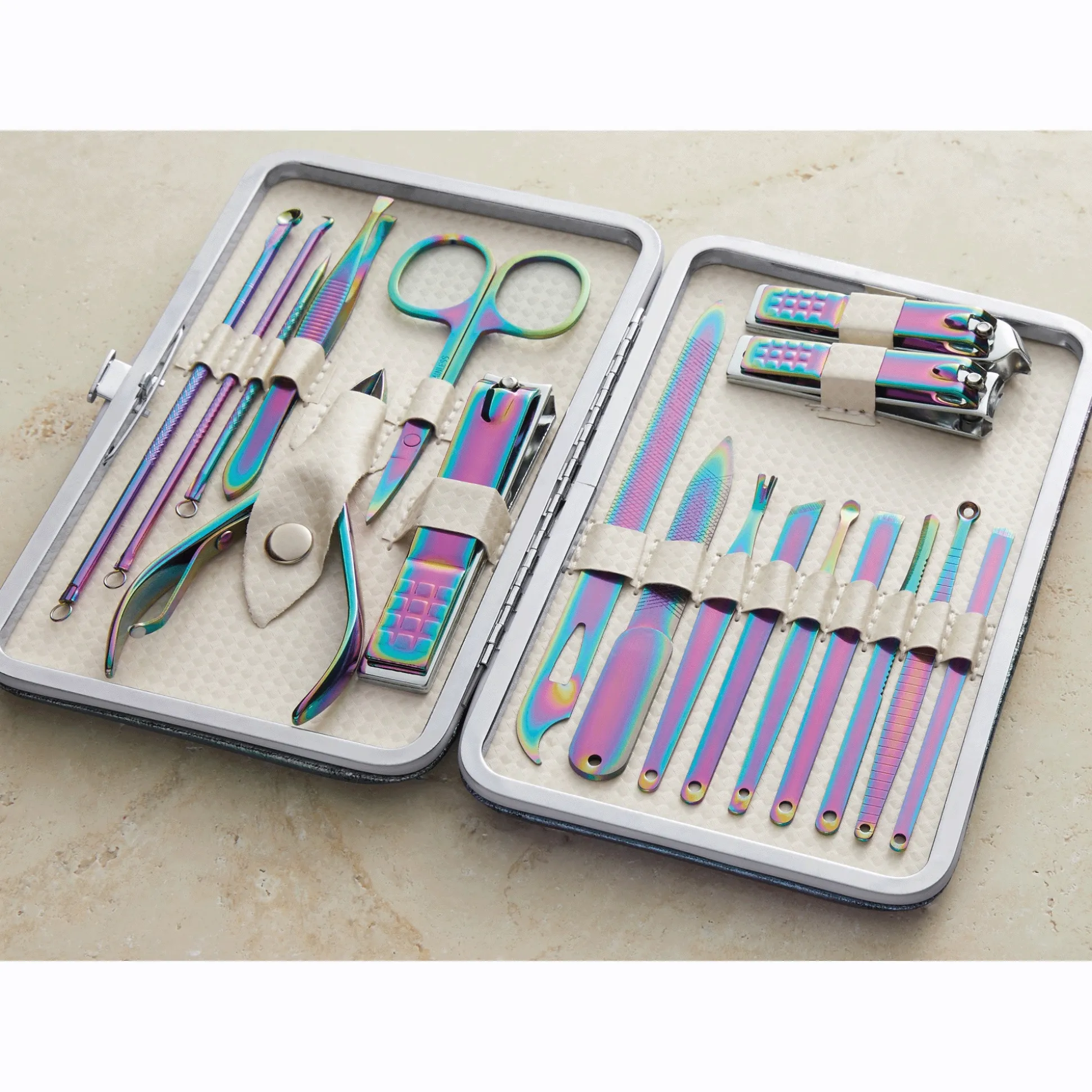 Iridescent 19-Piece Manicure Set