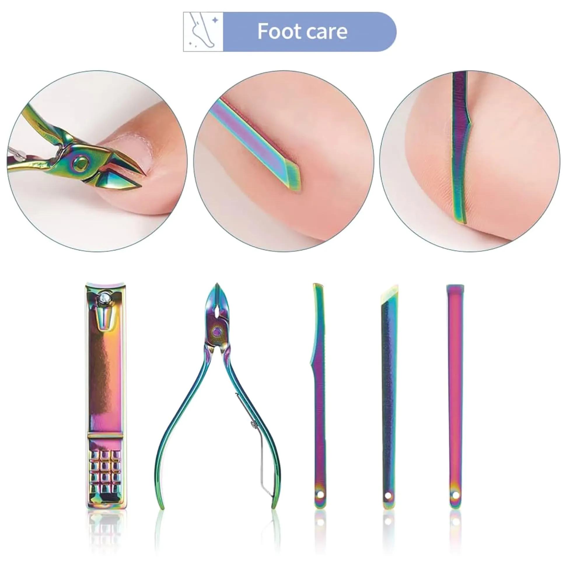 Iridescent 19-Piece Manicure Set