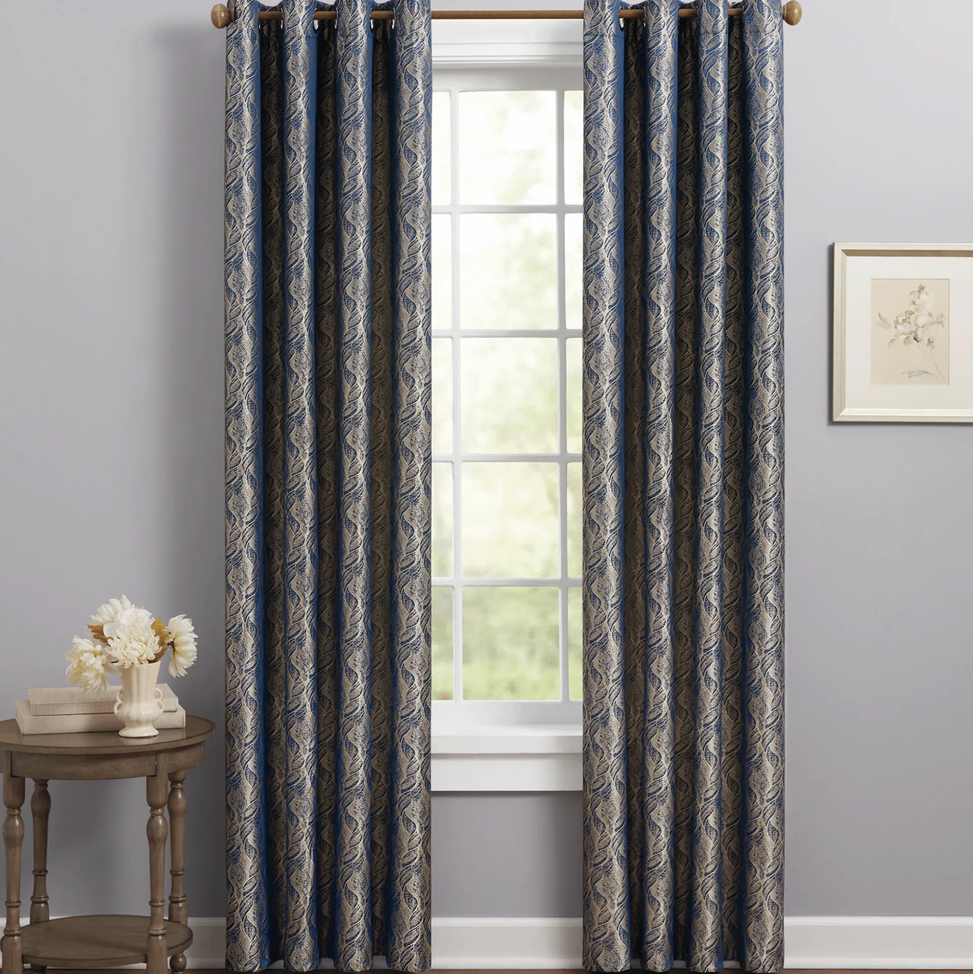 Jacquard Leaves Curtain