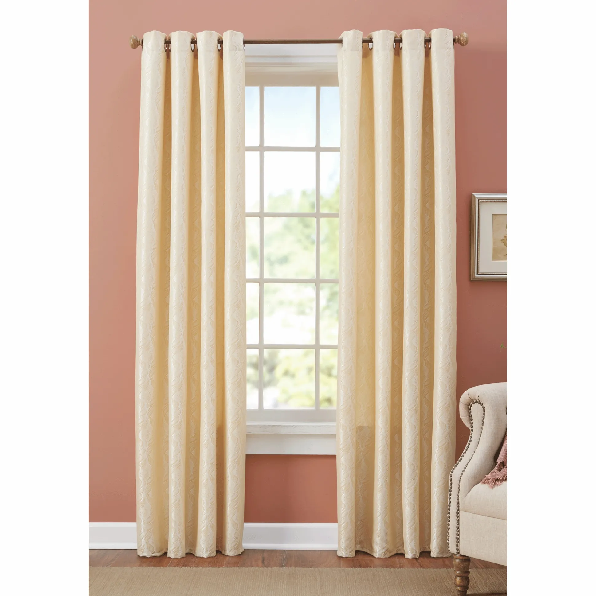 Jacquard Leaves Curtain
