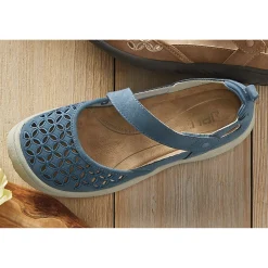 JBU Bianca Mary Jane with Cutout Designs and Memory Foam Footbed by Jambu