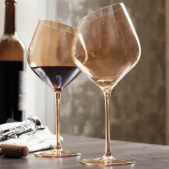Jeanne Fitz Slant Set of 2 Wine Glasses