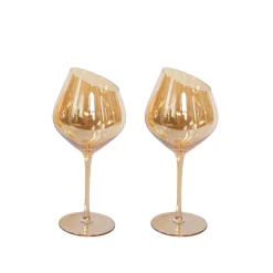 Jeanne Fitz Slant Set of 2 Wine Glasses