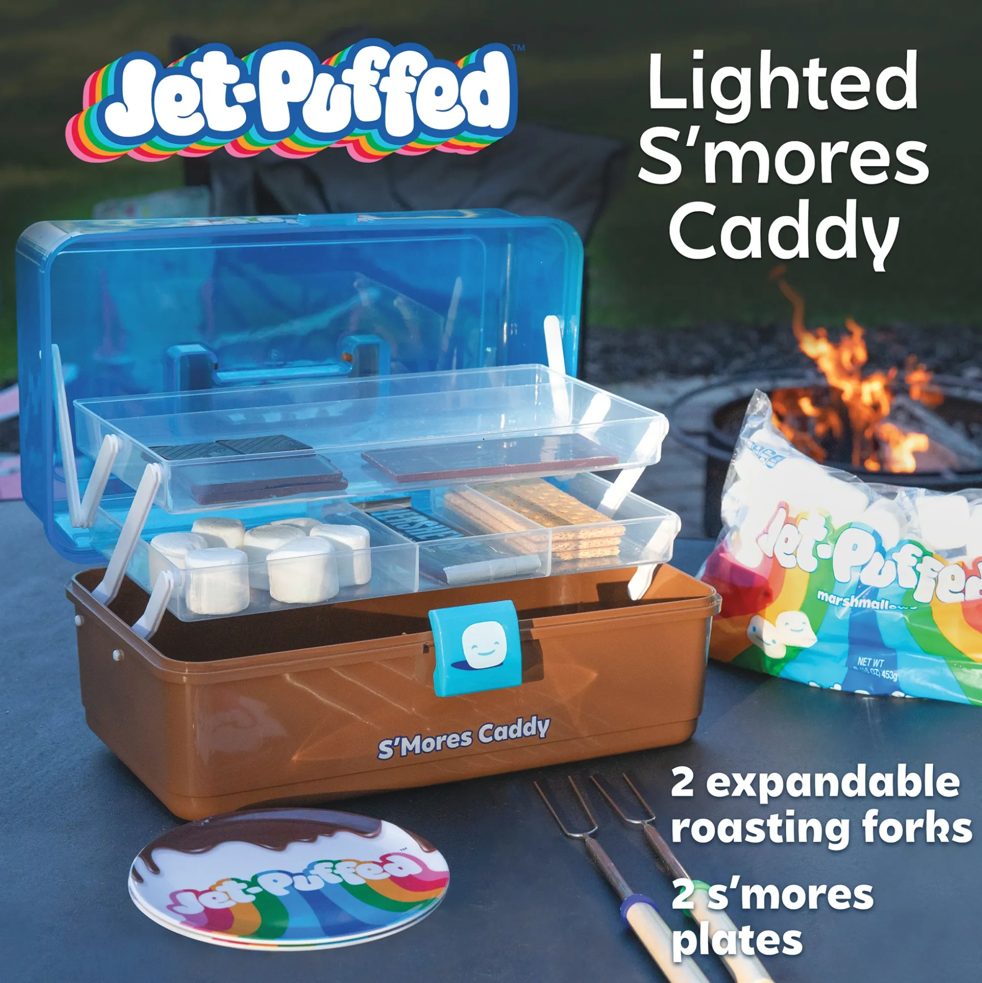 Jet Puffed Lighted S'Mores Caddy