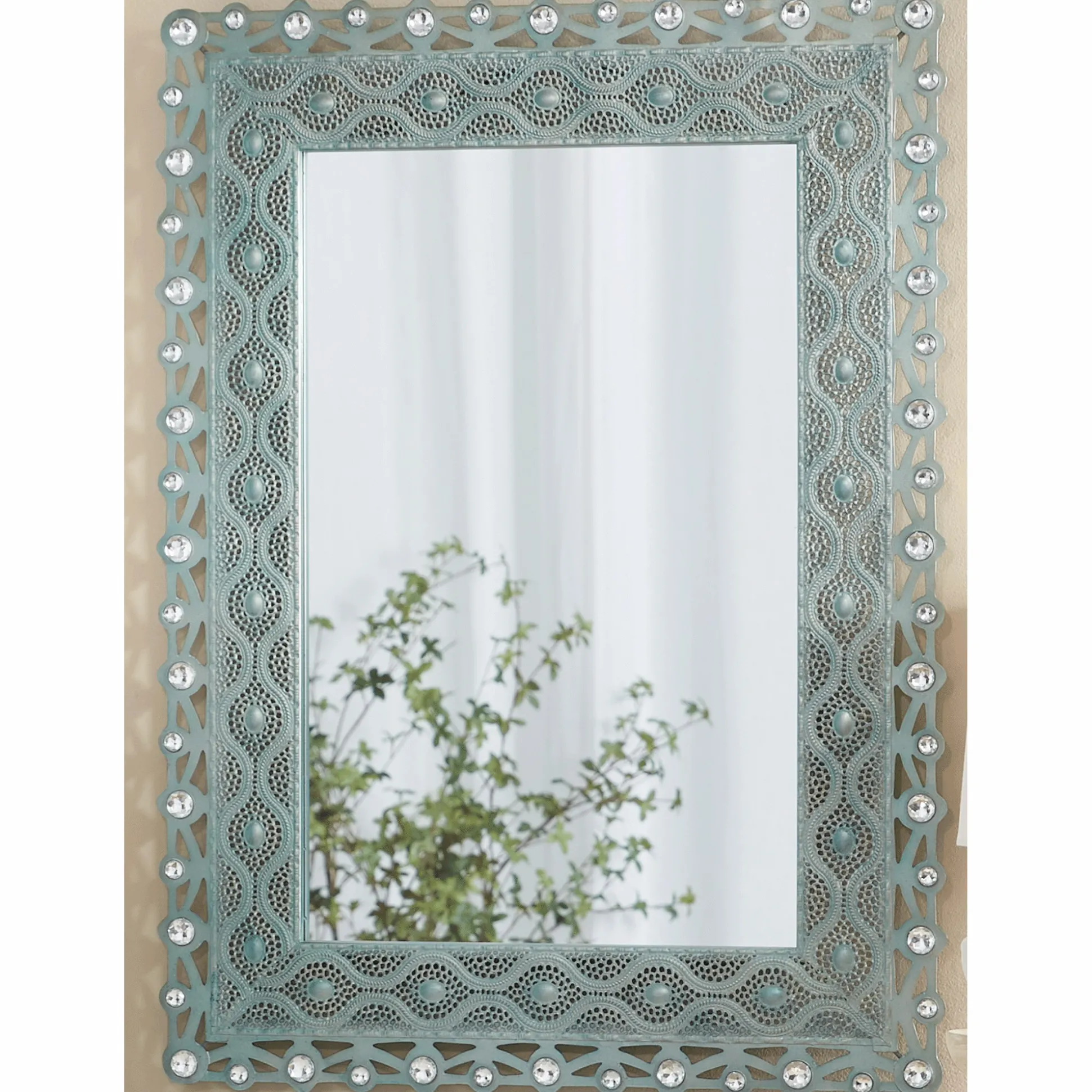 Jeweled Victorian Mirror