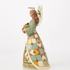 Jim Shore Heartwood Creek Hand-Painted Angel with Sunflower Figurine