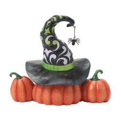 Jim Shore LED Lit Three Jack-O'-Lantern Hand-Painted Figurine