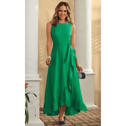 Kellie Faux-Wrap Gown