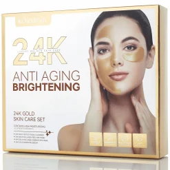 24K Gold Anti-Aging Brightening 4-Piece Set