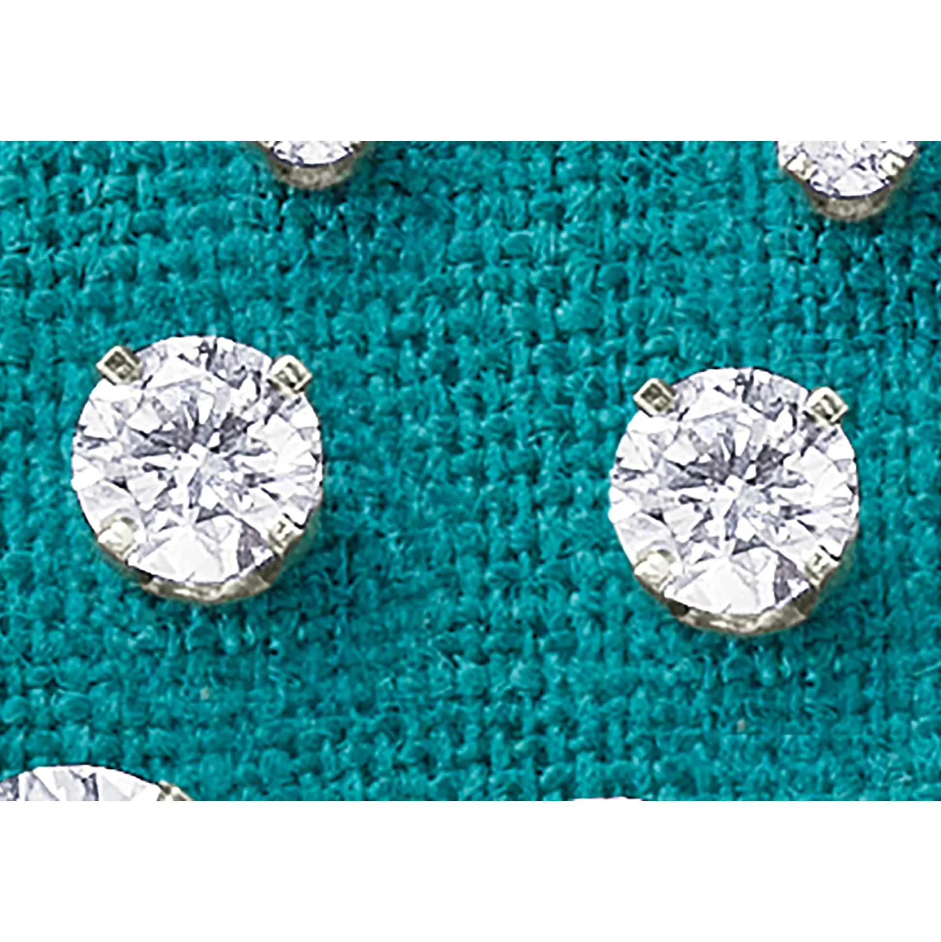 14K Gold Lab-Created Diamond Round Solitaire Post Earrings - .25 CTTW